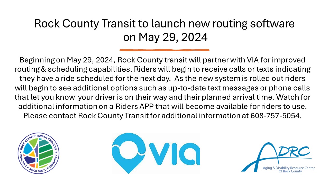 Rock County Transit to launch new routing software