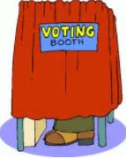voting booth cartoon